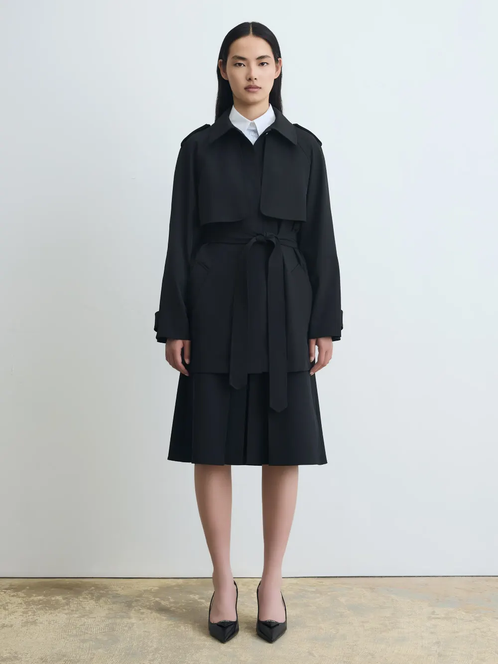 Easy Care Short Belted Trench from Judith & Charles
