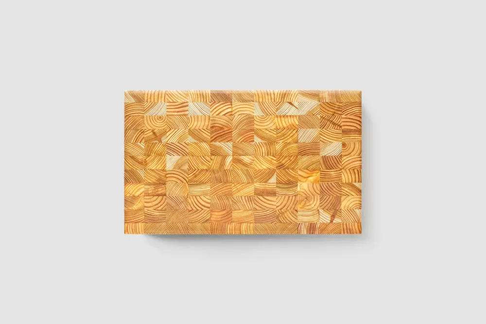 Medium One Hander Cutting Board - Random Design (Standard Line) from Larch Wood Canada