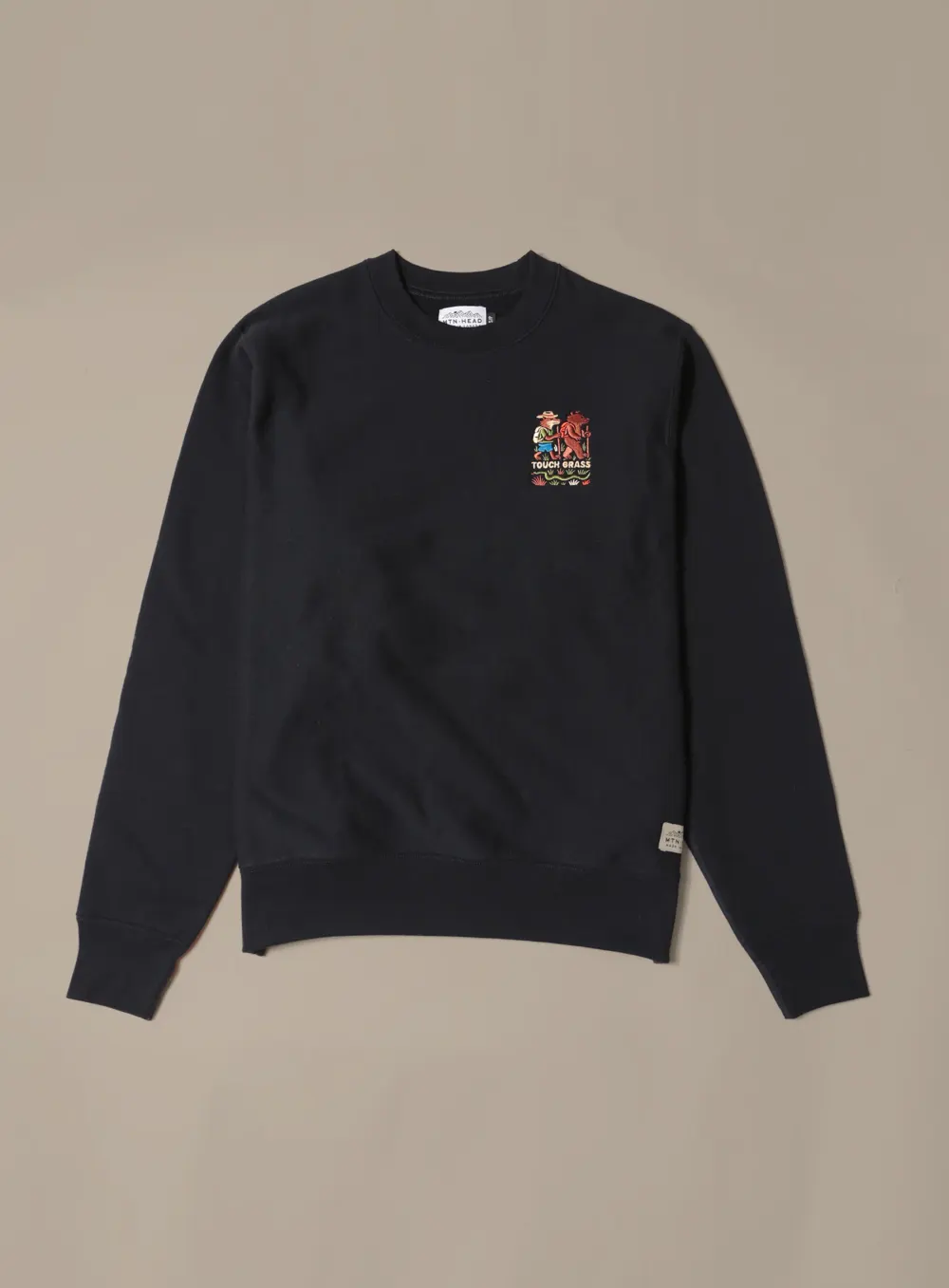 Cabin Crew - Black - Touch Grass Embroidery from Muttonhead