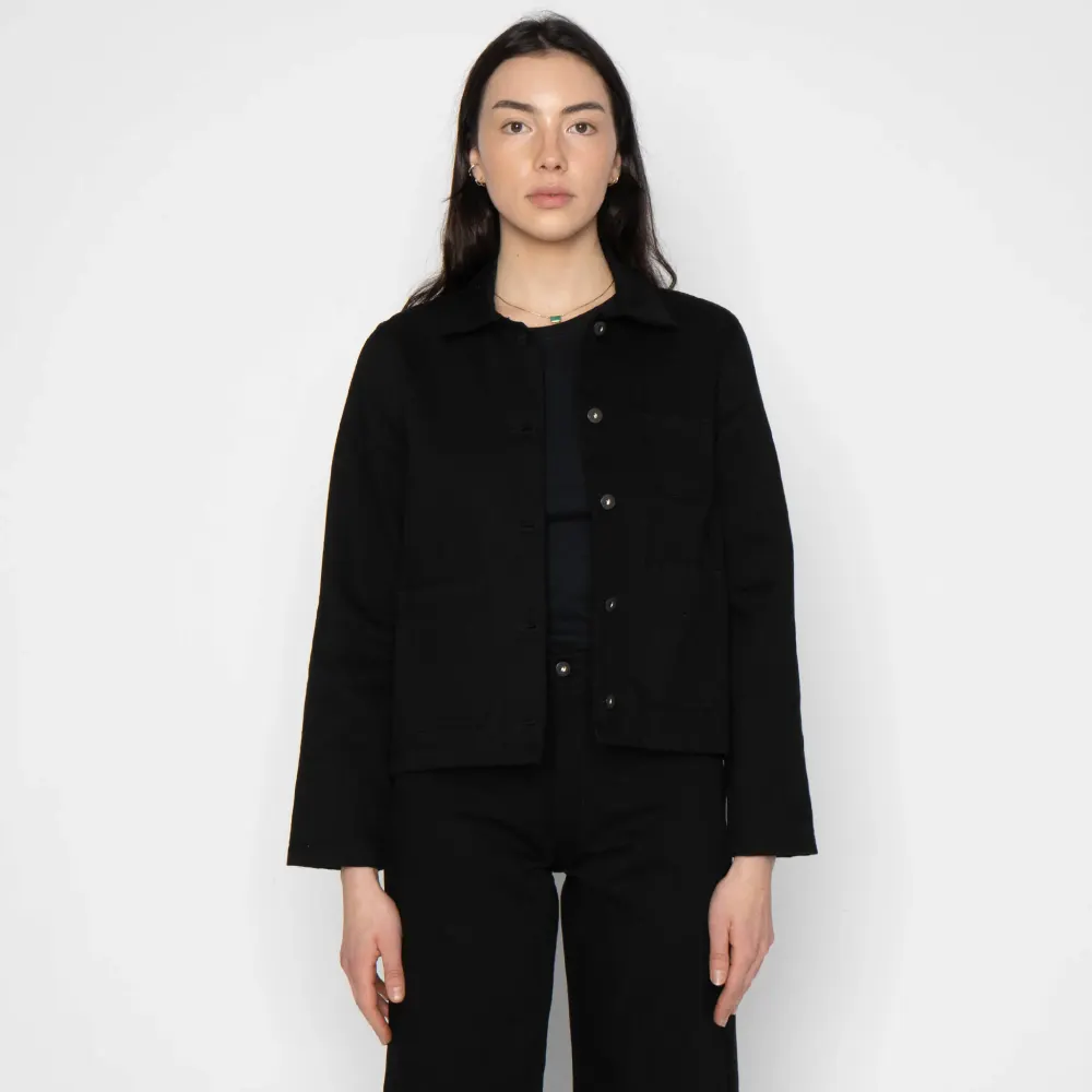 Gracie Jacket - Shadow Black from Naked & Famous Denim
