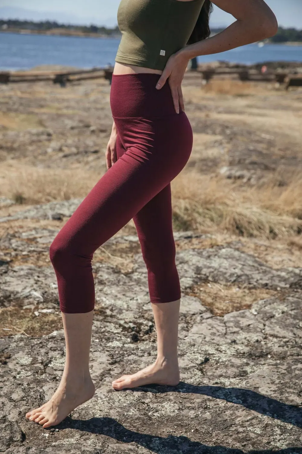 Merino Cropped Thermal Leggings - Final Sale from Simply Merino