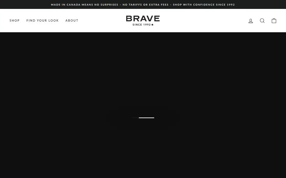 Brave Leather website