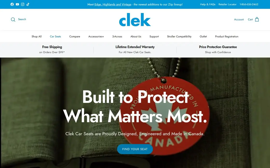 Clek website