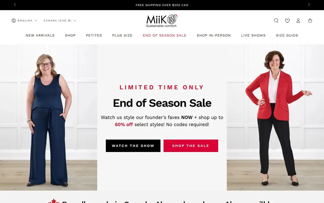 Miik website