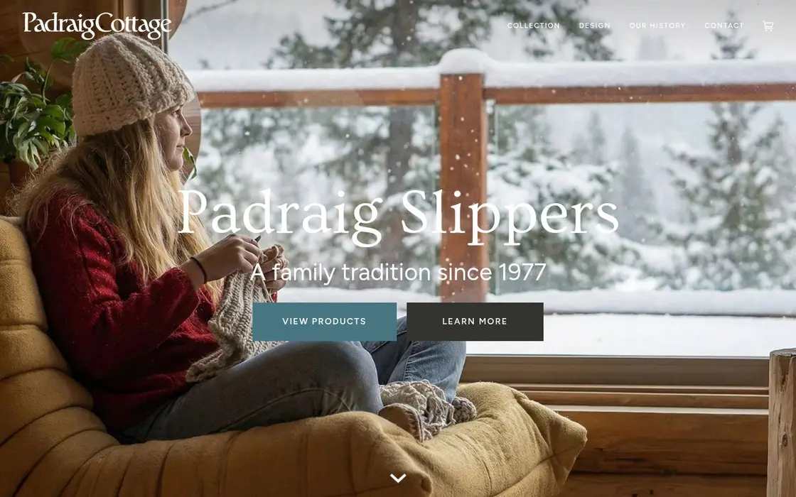 Padraig Cottage website