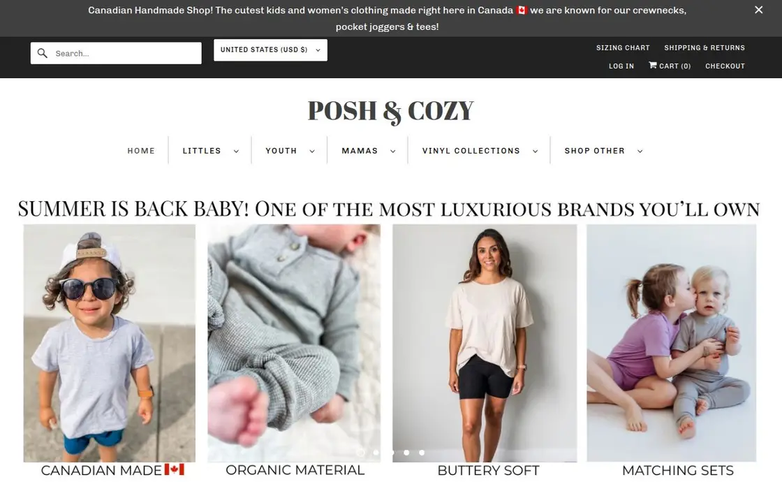 Posh & Cozy website
