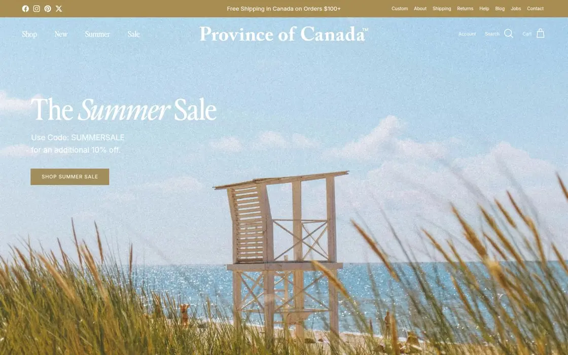 Province of Canada website
